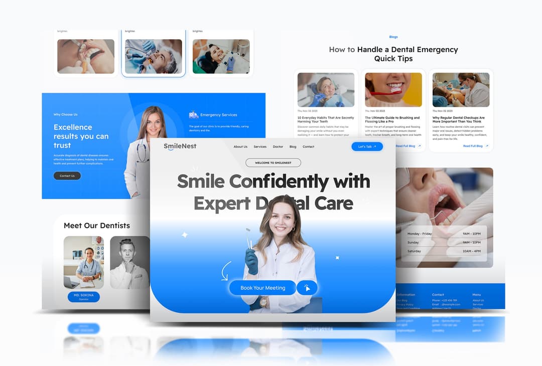 SmileNest – Expert Dental Care Website